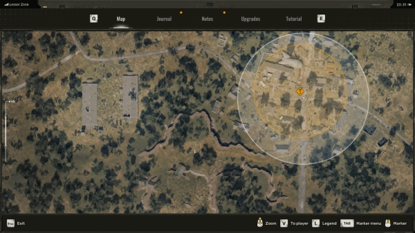 탐험할 수 있는 지역은 방대하지만, 지도를 활용하면 길을 잃을 일은 없을 것이다. 시스템 메뉴에서는 목표 지점과 저널도 확인할 수 있다.