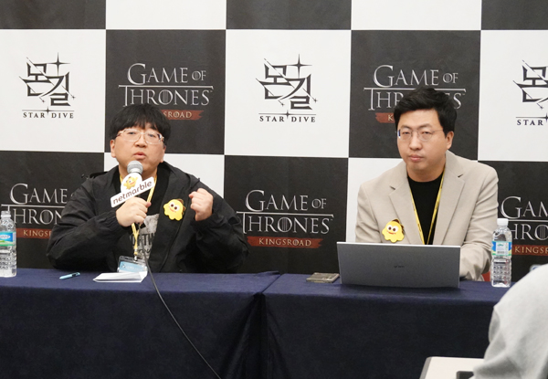 <사진> 장현일 넷마블네오 PD, 문준기 넷마블 사업본부장