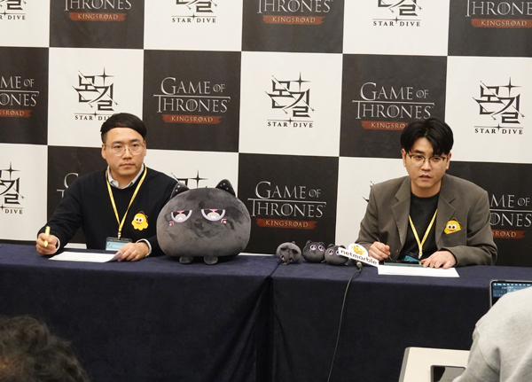 <사진> 김민균 넷마블몬스터 PD, 이다행 넷마블 사업부장