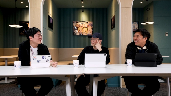 (왼쪽부터) MX 스튜디오 안경섭 디렉터, IO 본부 김용하 본부장, RX 스튜디오 차민서 PD