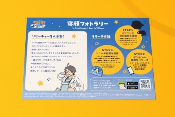 조사를 시작할 때는 중앙 슬로프의 센트럴 플라자에서 종이를 받는다. 뒷면에는 자고 있는 포켓몬의 목격 정보 지도가 있다.