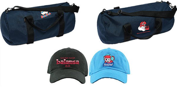 (위쪽부터) 스노우메이지 X 발란사 보스톤 백과 스노우메이지 X 발란사 볼캡