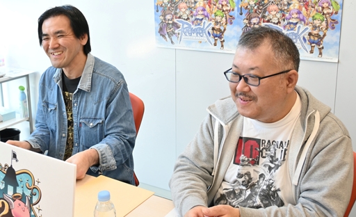 (왼쪽부터)파트너 퍼블리싱 본부 나카무라 사토노부와 야마모토 카네히로