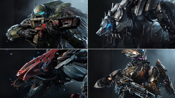 (왼쪽위부터 시계방향)레이저사이드, 우르소스, 펜리스, 하트브레이커