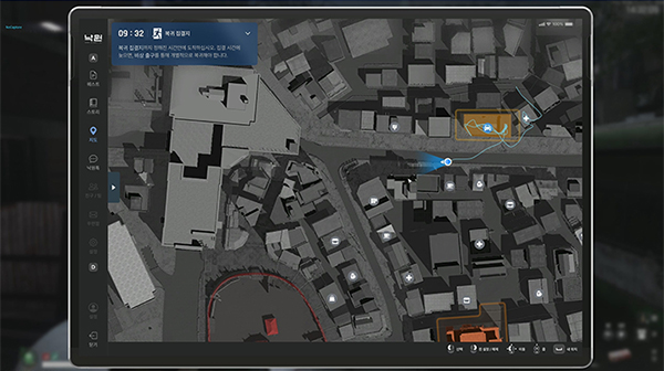 맵 개선 전(위)과 후(아래)