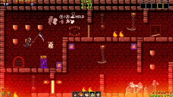 '사이킥5 이터널'에서는 버튼 하나로 오리지널(위)과 리메이크(아래)를 전환할 수 있다.