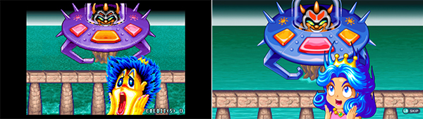 '스노우 브라더스 2 스페셜'의 푸딩 공주도 기존 이미지는 그대로 유지하면서 현대적으로 리메이크됐다.