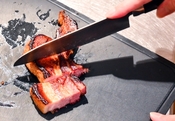 마지막으로, 조용히 구워지고 있던 베이컨군