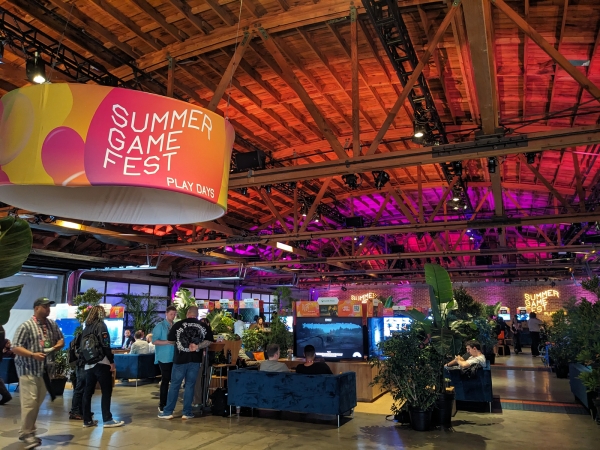 올해 서머 게임 페스트 2025: Play Days는 3일간(2년 전에는 2일간) 진행된다. 이 사진은 지난해 행사장을 촬영한 것이지만, 올해는 공간이 상당히 좁아질 것으로 예상된다.