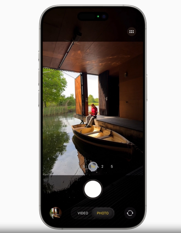 카메라 앱의 인터페이스
