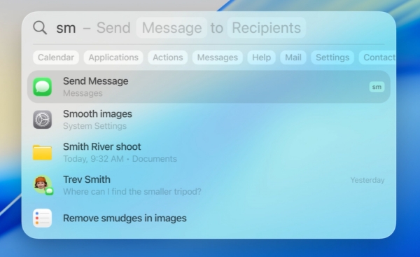 짧은 단어로 앱을 실행하는 '퀵키' 기능