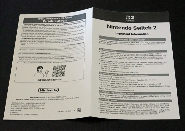 Nintendo Switch 2 User Guide.pdf 예약 없이 '닌텐도 스위치2' 구매하기, 호주에서 도전한 구매 대작전