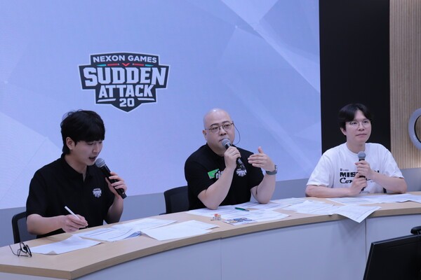 넥슨게임즈컵 서든어택 20 결승전 중계 모습
