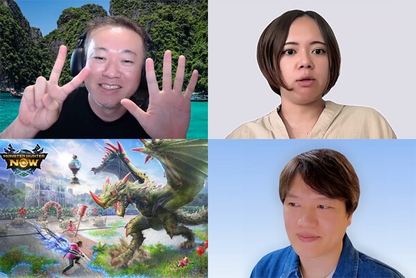 왼쪽 위부터 시계방향으로 나이언틱 치히로 칸노 게임 디렉터, 유이 무기타니 프로듀서, 신상석 게임 디자이너