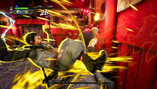 벽 쪽으로 몰아붙여 콤보 공격을 넣으면, 고위력의 월 스트라이크로 파생된다. 이 역시 월 크래시와 마찬가지로 연출 중에는 무적 상태다.