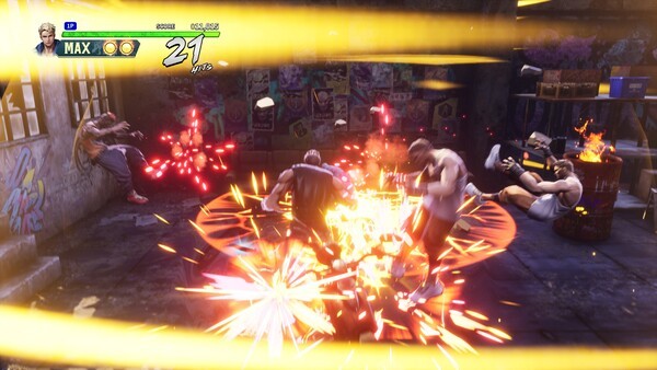 머리 위 기둥을 잡고, 벽에서 삼각뛰기를 하는 등 높이를 확보한 후 공중 필살기를 사용하면 공격 범위가 크게 넓어진다.