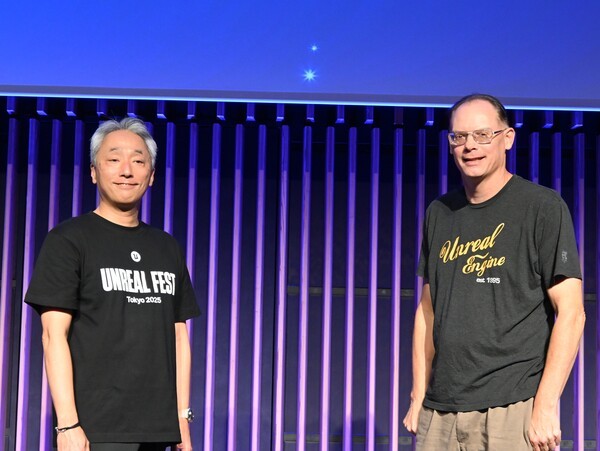 (왼쪽) 에픽게임즈 재팬 카와사키 다카유키 대표, (오른쪽) 에픽게임즈 팀 스위니 CEO