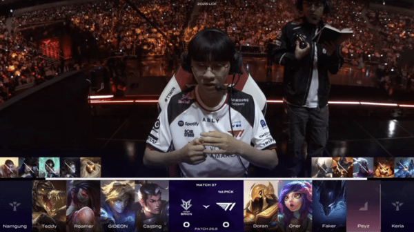 T1, 한진 브리온 상대로 로드쇼 첫 승