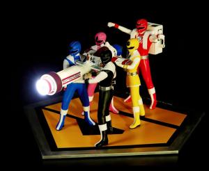 [포토] 컴투스플랫폼, '우주특공대 바이오맨' 굿즈 보기